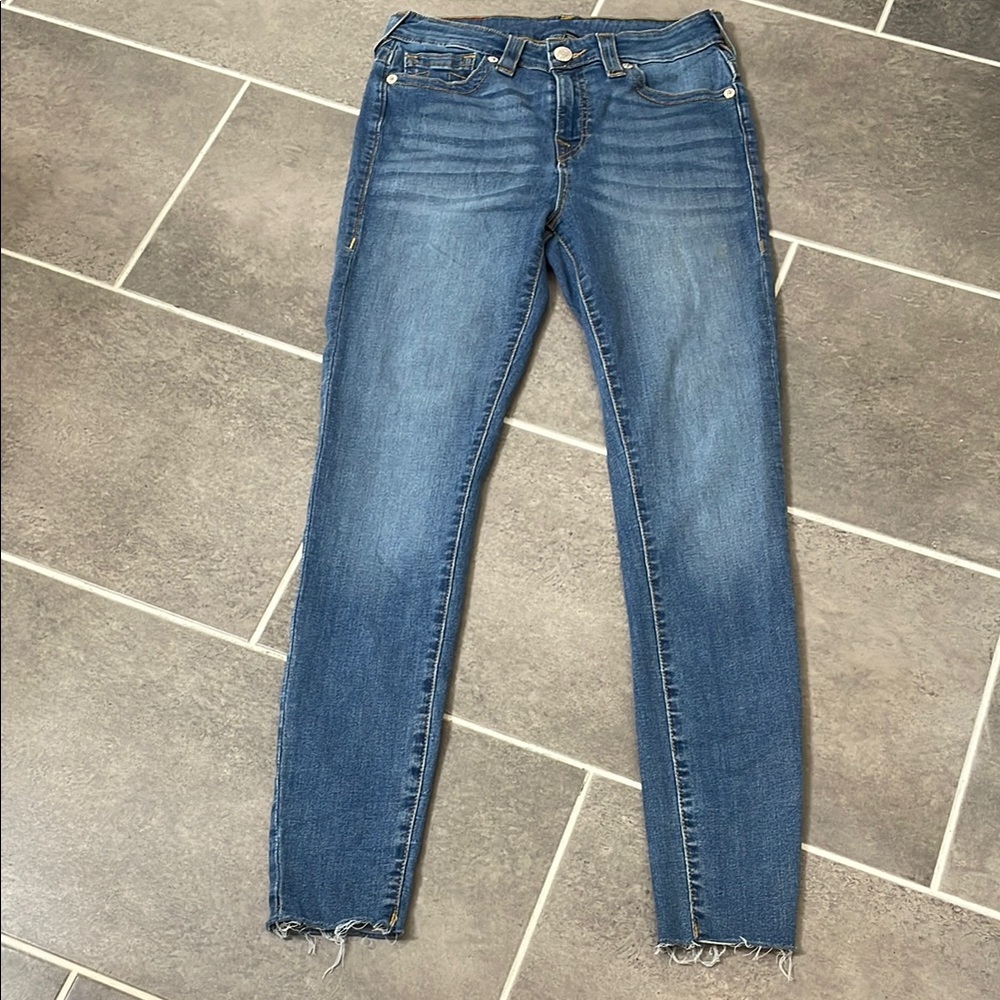 True Religion Halle Raw Hem Skinny Jean size 29X30